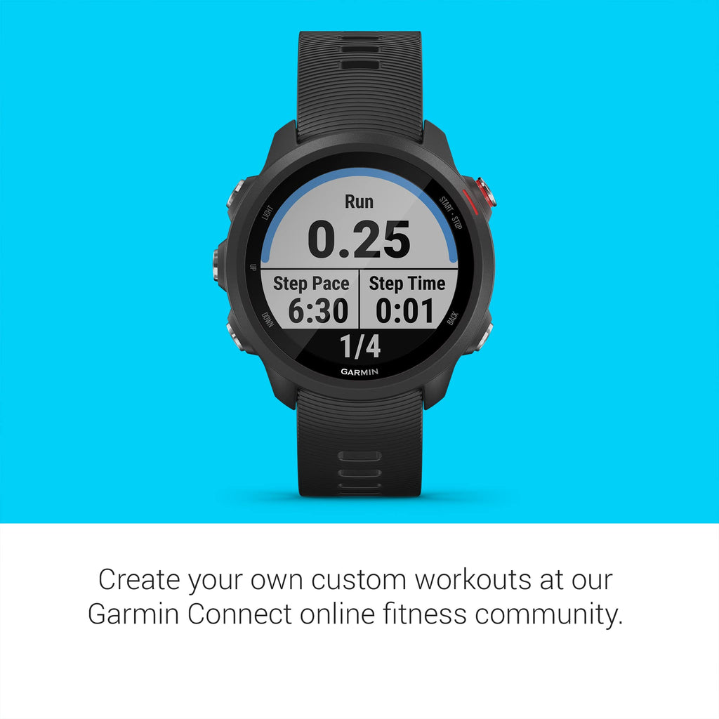 Garmin Forerunner 245 Music GPS Smartwatch - 42mm - Fiber-Reinforced Polymer - Black - 010-02120-20 - Image 5