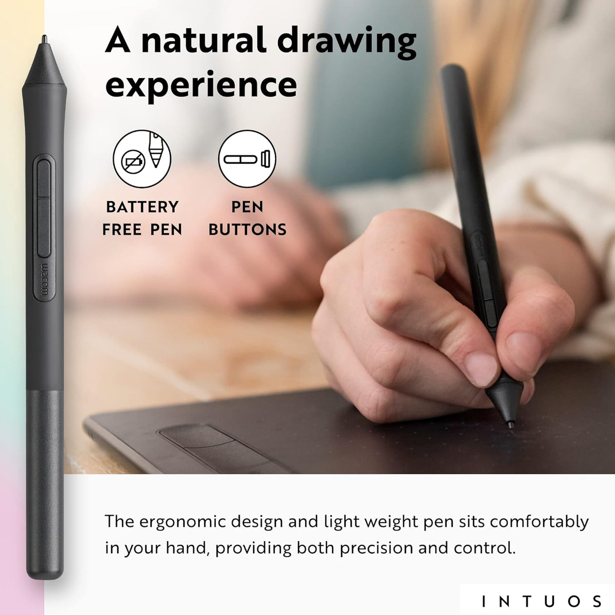 Wacom Intuos Small Bluetooth Graphics Drawing Tablet – Pistachio – CTL4100WLE0 - Image 4
