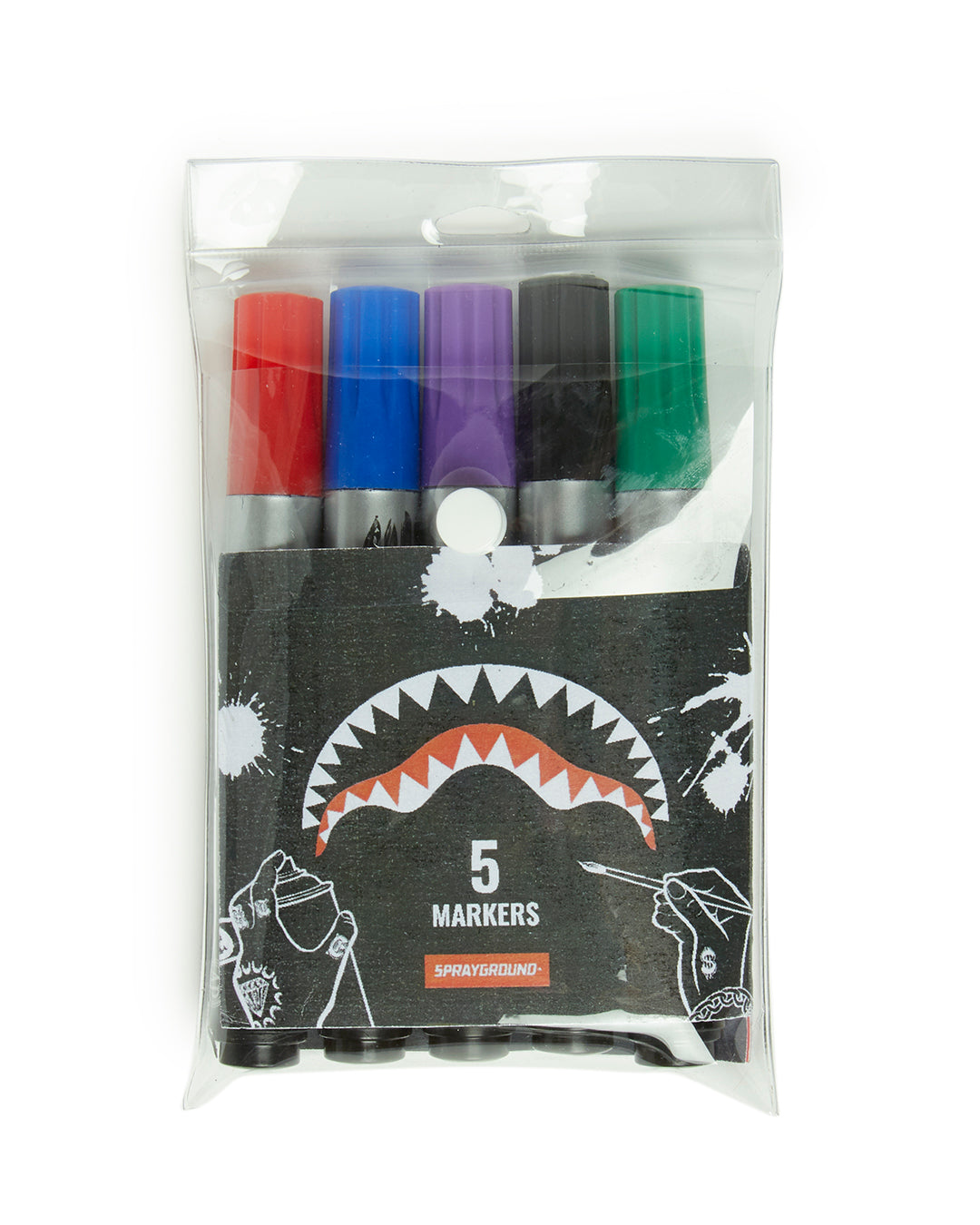 The Sprayground DIY White Backpack (Vegan Leather & Inner Money Lining) & Markers Included - Image 5