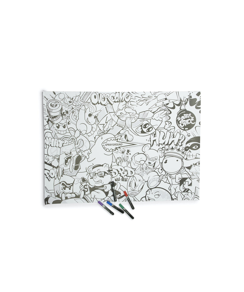Sprayground Huge Coloring Poster 39"x27" & Markers Included - Image 4