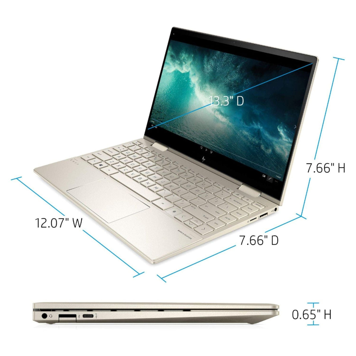 HP ENVY x360 – 2-in-1 13.3" OLED Touch – i7-1195G7 – 8GB RAM – 512GB SSD – 13M-BD1033DX - Image 7