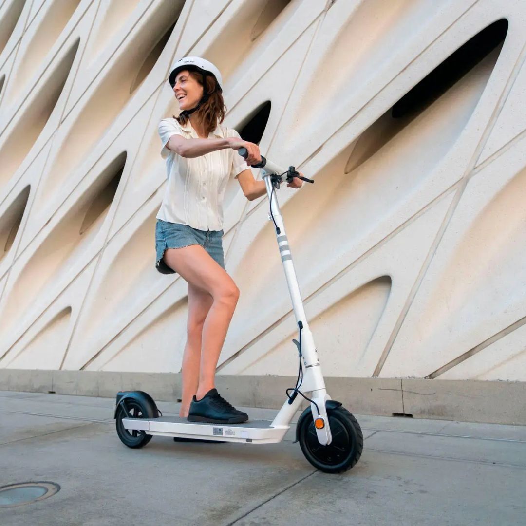 OKAI - Neon II Electric Scooter w/ 25 Miles Operating Range & 15.5 mph Max Speed - White - ES20-WHITE - Image 8