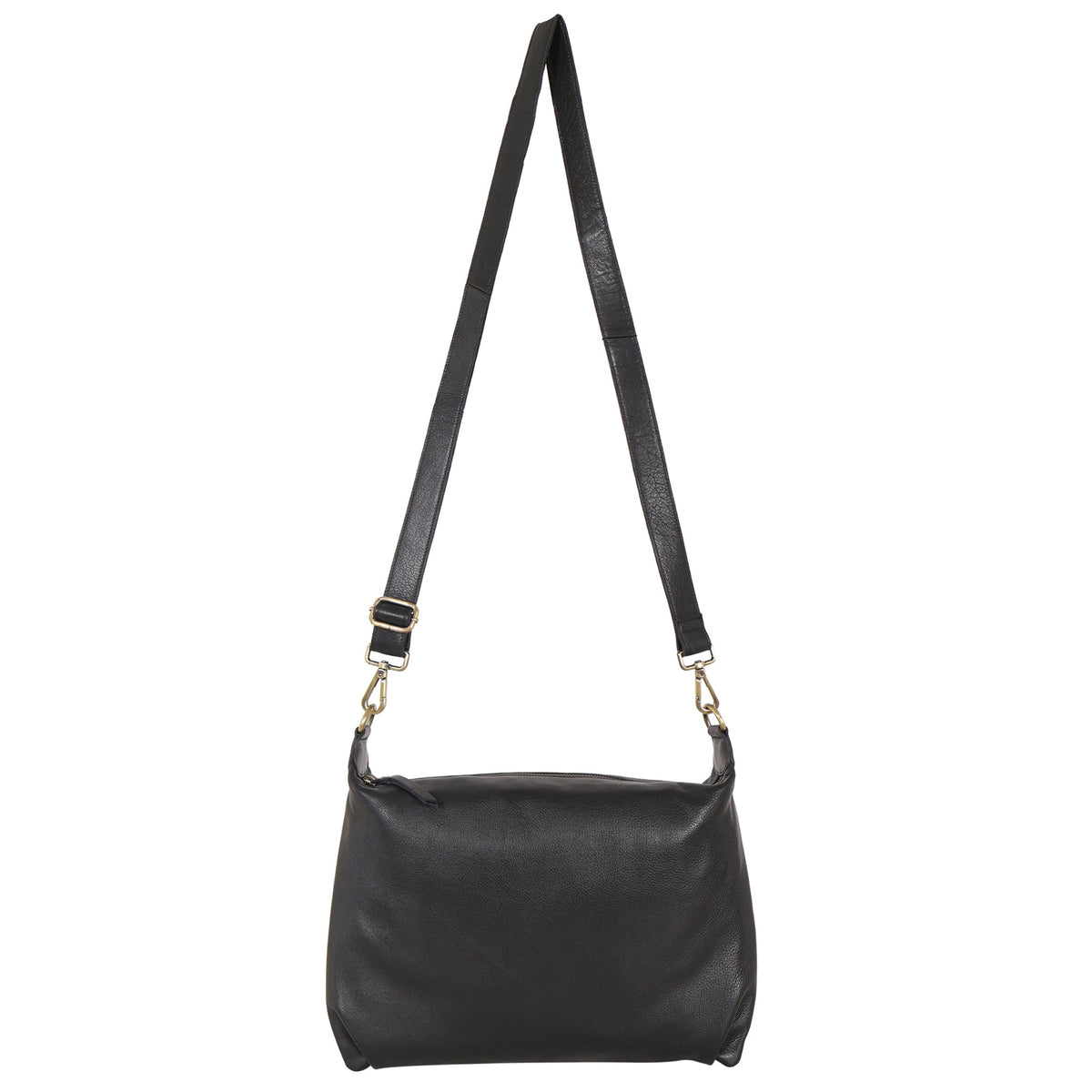 Avery Milled Leather Crossbody Bag - Image 9