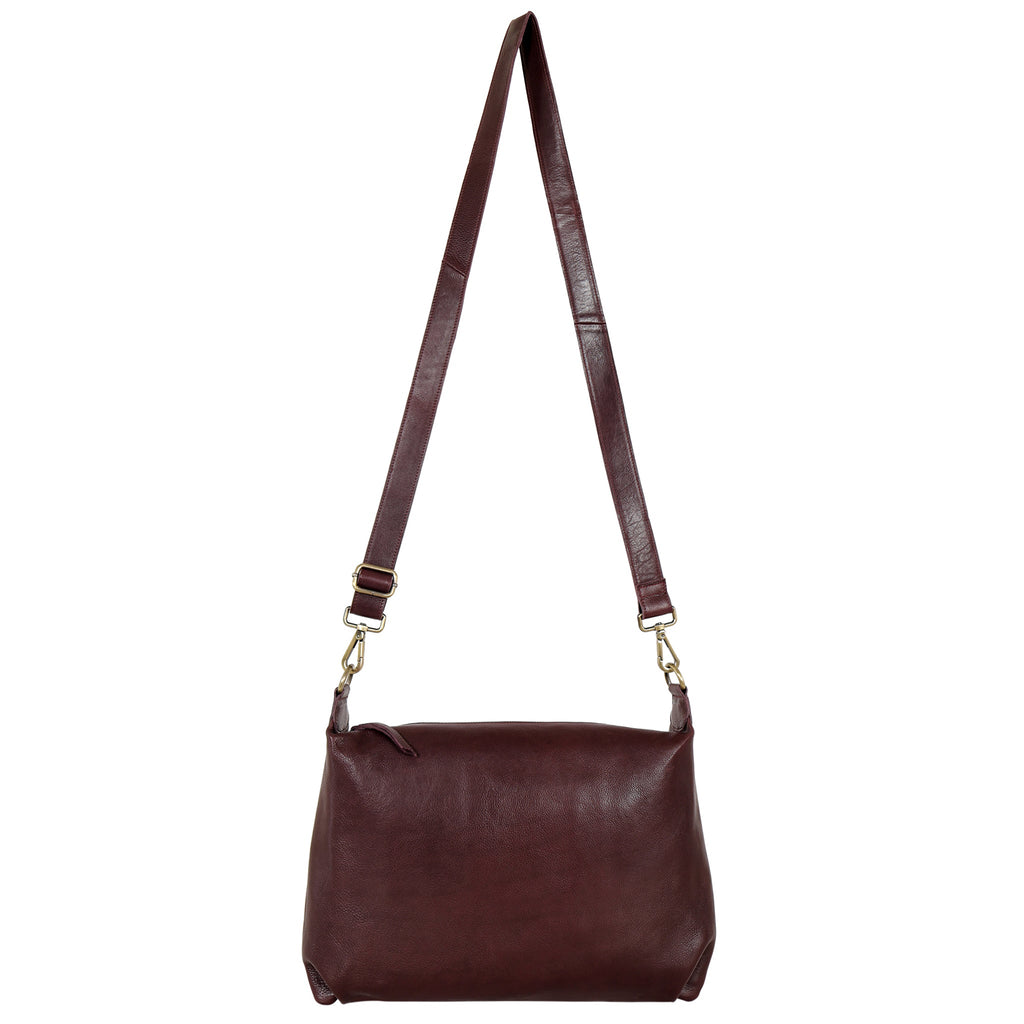 Avery Milled Leather Crossbody Bag - Image 3