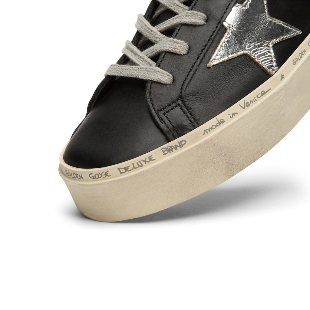 Golden Goose Hi Star Leather Upper Laminated Star (Black/Silver) - Image 6