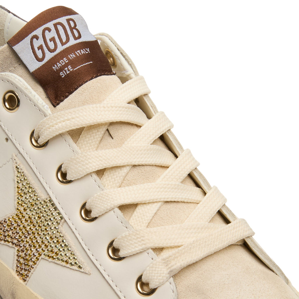 Golden Goose Super-Star Leather Upper Star And Heel (White/Coffee Brown/Seedpearl) - Image 7