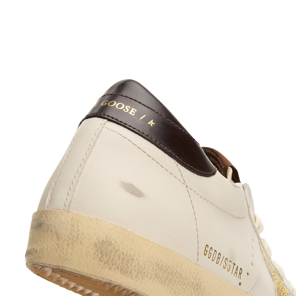 Golden Goose Super-Star Leather Upper Star And Heel (White/Coffee Brown/Seedpearl) - Image 9