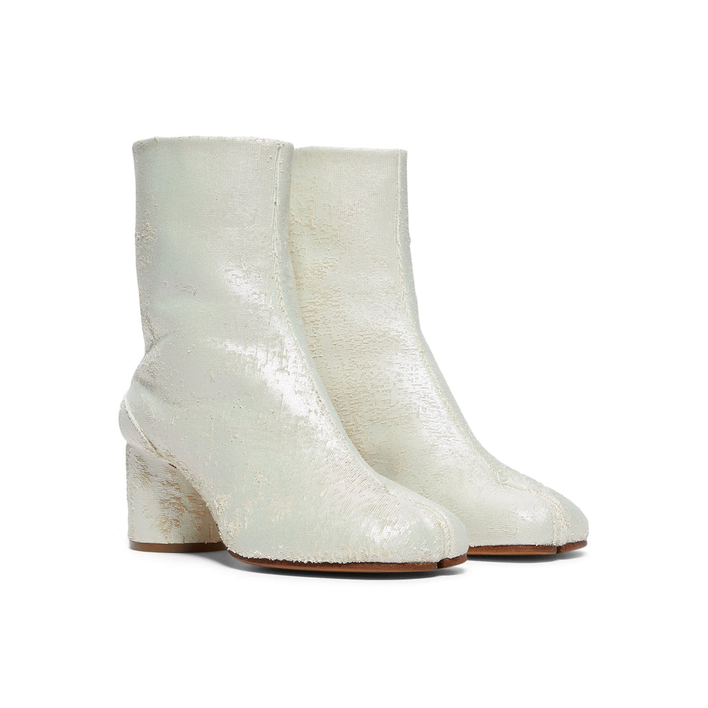 Maison Margiela Tabi Ankle Boots H60 (White Pearly) - Image 3