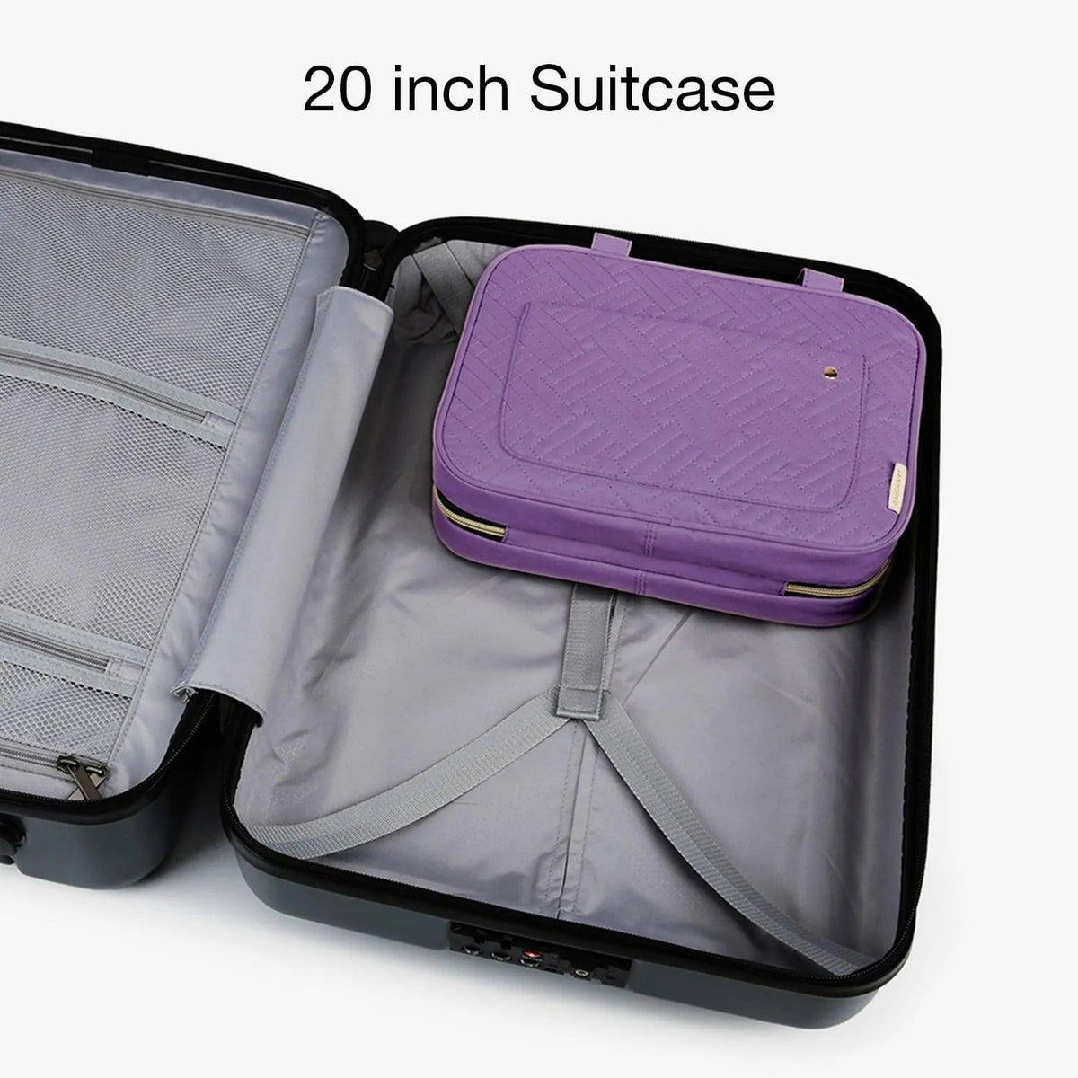 Bonchemin Purple The Space Saver Toiletry Bag - Image 3