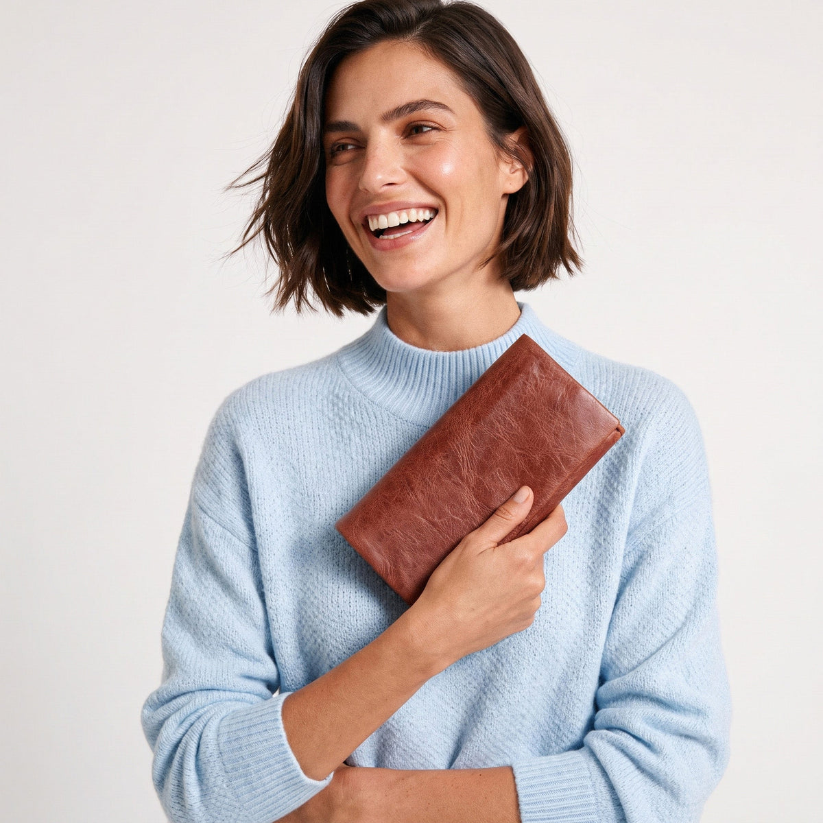 Eloise Crackled Napa Leather Wallet - Image 6