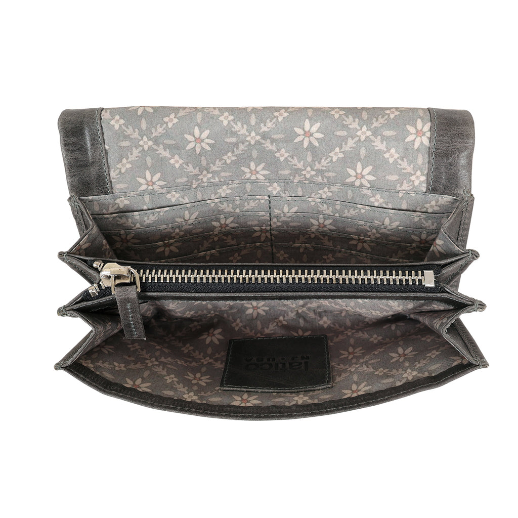 Eloise Crackled Napa Leather Wallet - Image 15