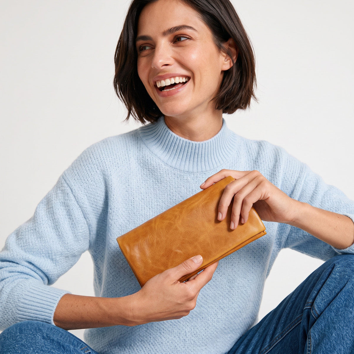 Eloise Crackled Napa Leather Wallet - Image 28
