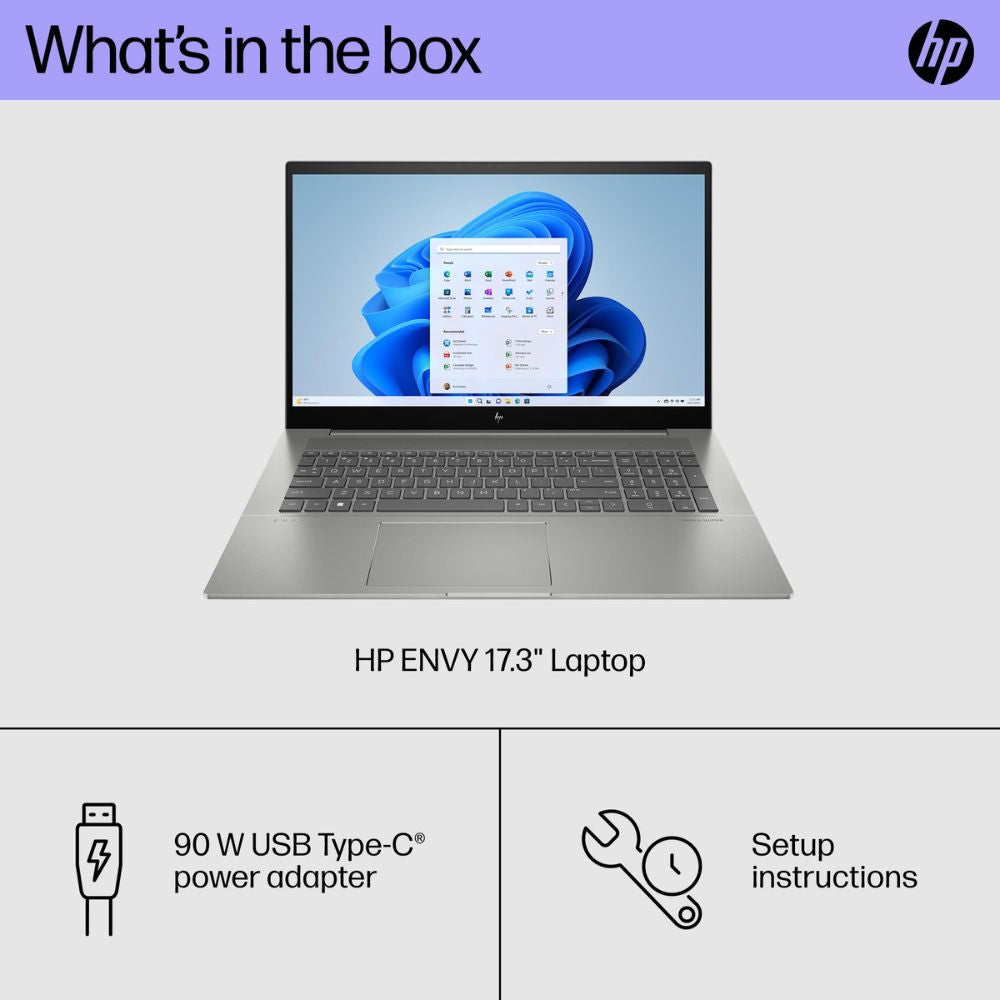 HP Envy - FHD Touch - i7 13700H - 12GB RAM - 1TB SSD - Silver - Image 8