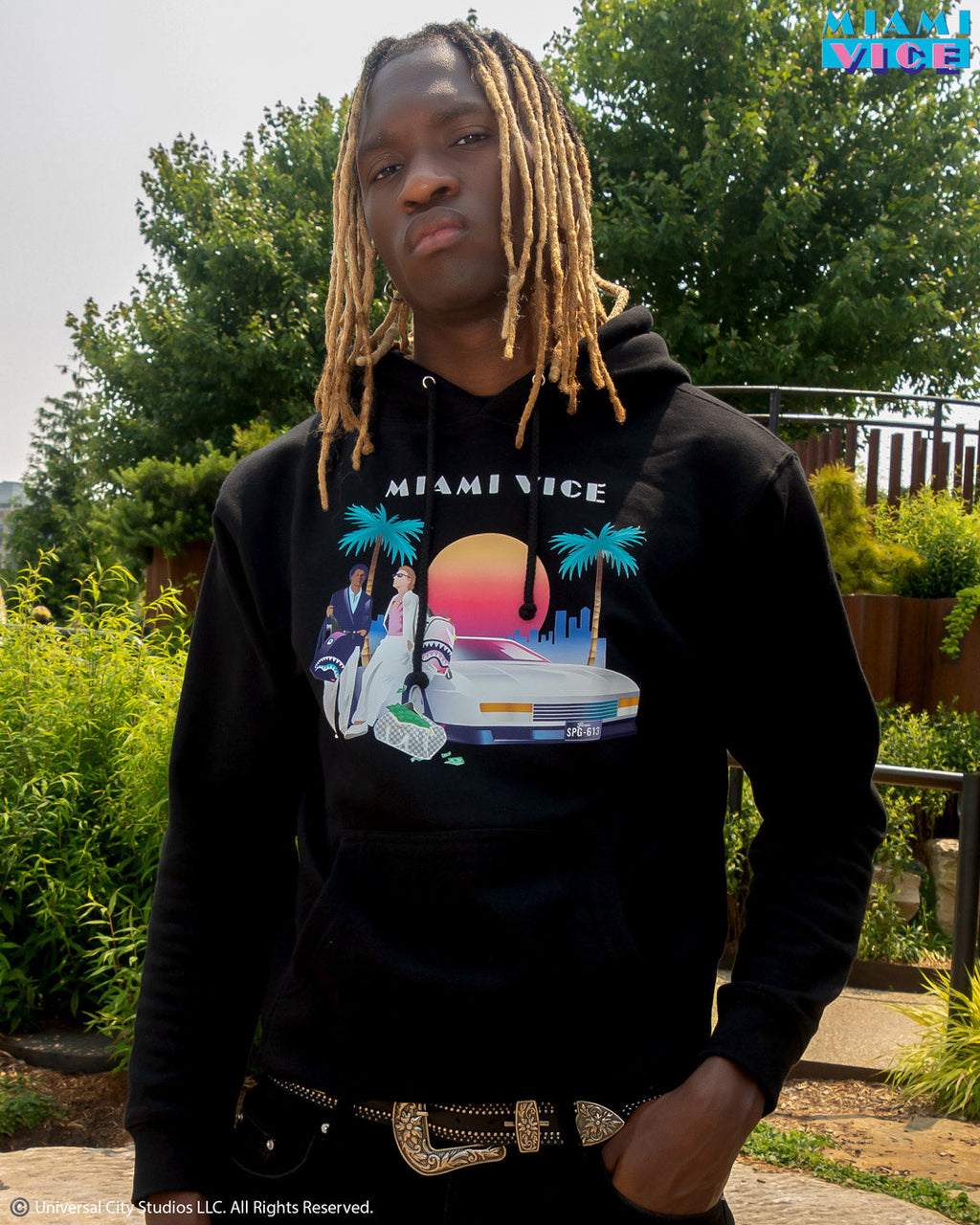 Miami Vice Hoody (Black) - Image 6