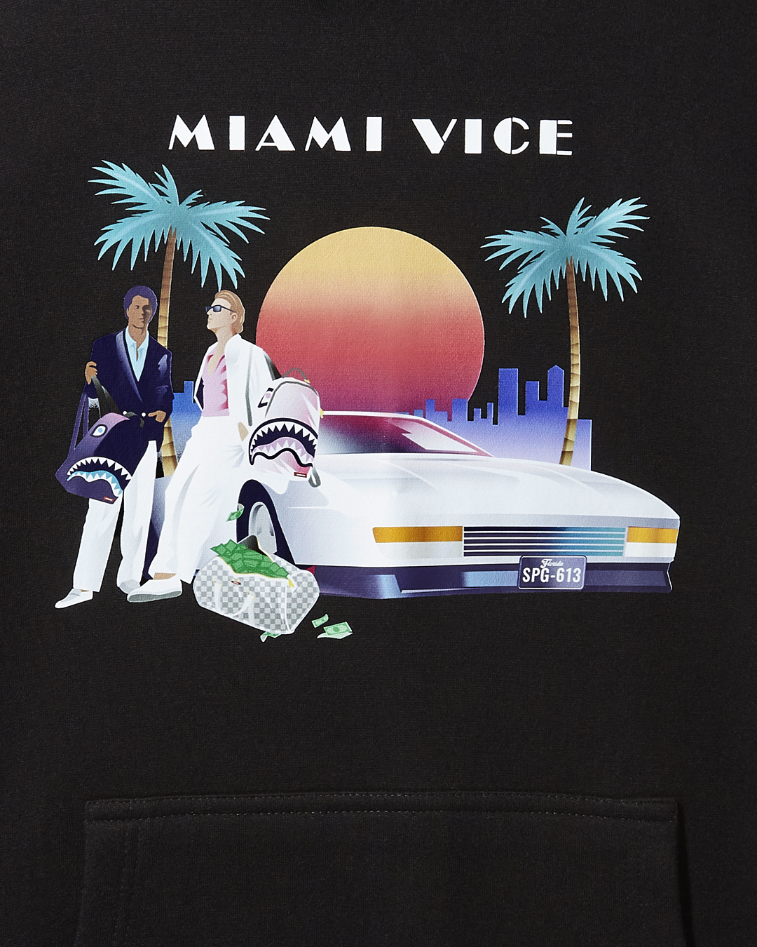 Miami Vice Hoody (Black) - Image 5