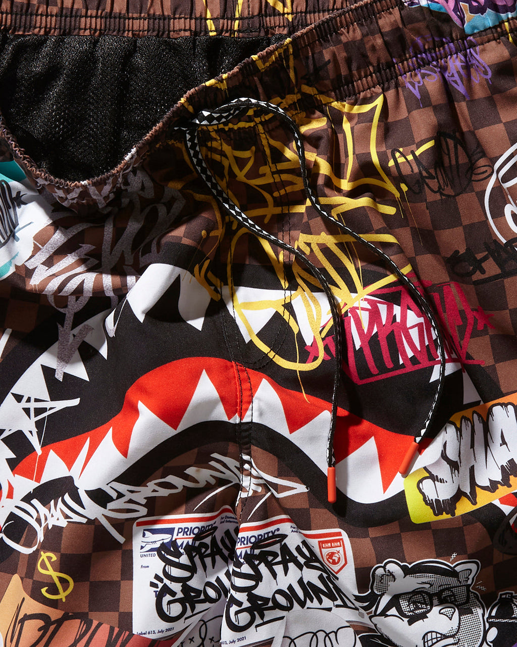Sharks in Paris Jetski Swim Trunks - Image 5