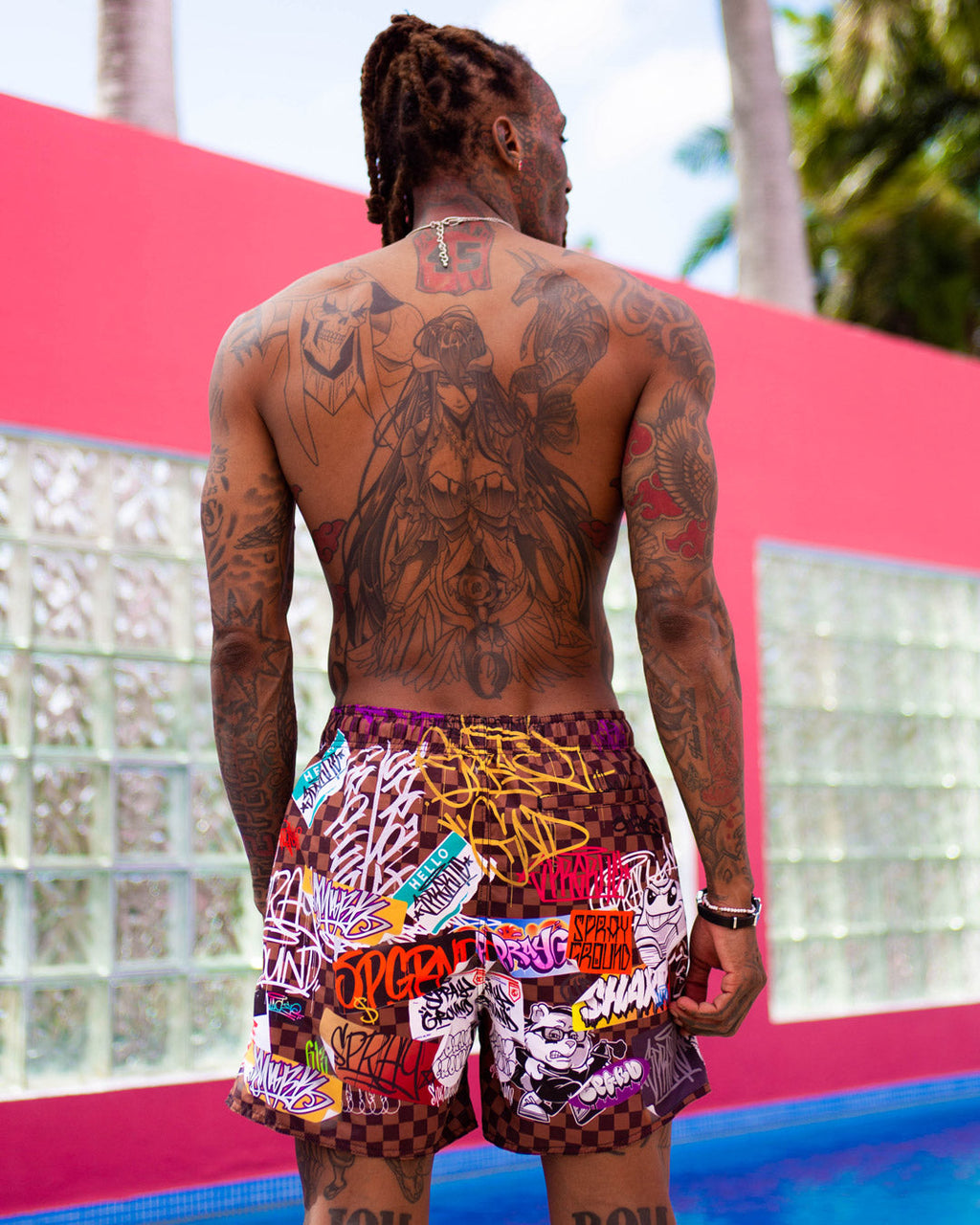 Sharks in Paris Jetski Swim Trunks - Image 12