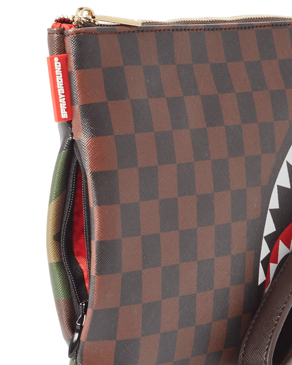 Checks in Camoflauge Crossover Clutch - Image 8