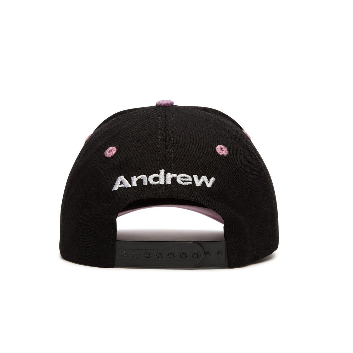 Andrew Lowercase 6 Panel Dad Hat (Black) - Image 3