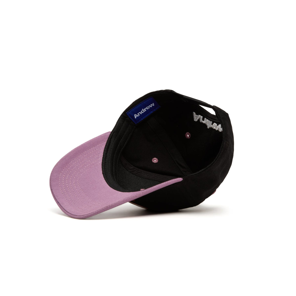 Andrew Lowercase 6 Panel Dad Hat (Black) - Image 5