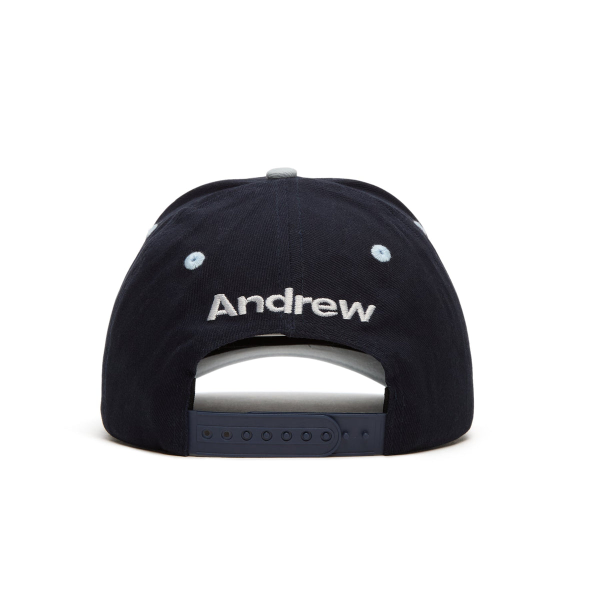 Andrew Lowercase 6 Panel Dad Hat (Blue) - Image 3