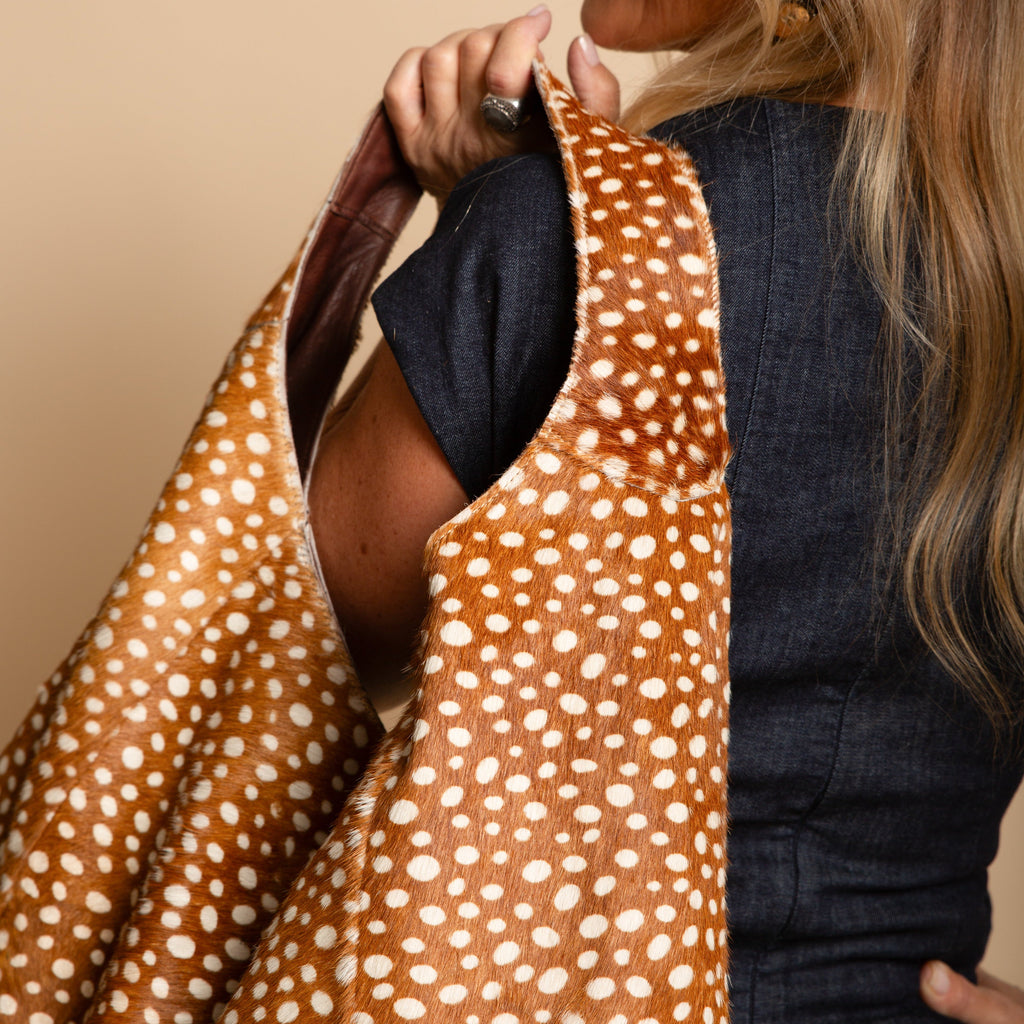 Lindsey Hair On Leather Tote Bag - Image 5