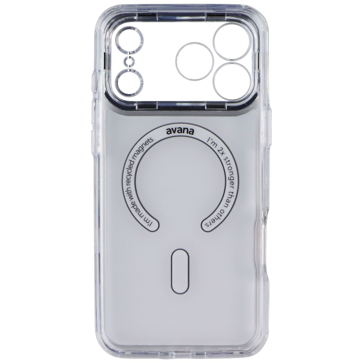 Avana Glim Ice Series Case for MagSafe for iPhone 17 Pro Max - Clear/Mirror - New - Image 3