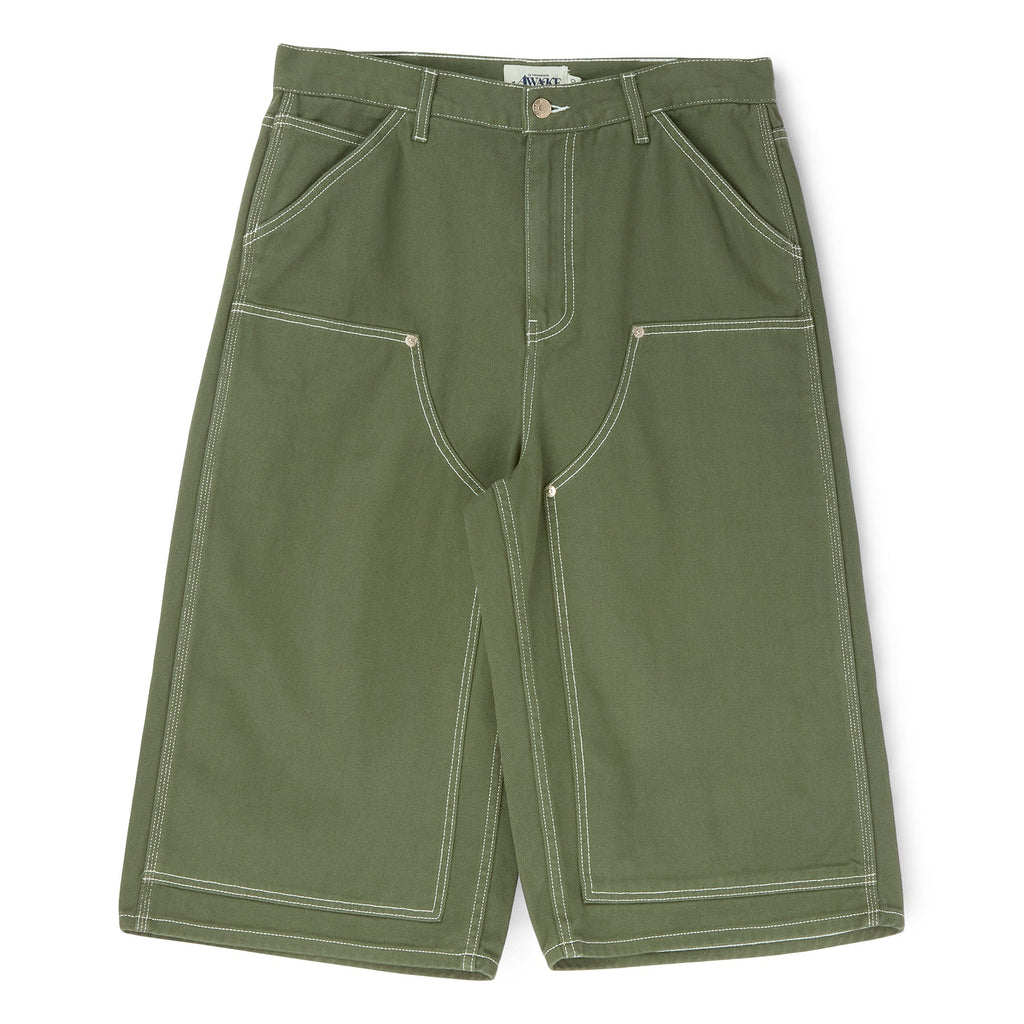 AWAKE Double Knee Jort (Green)