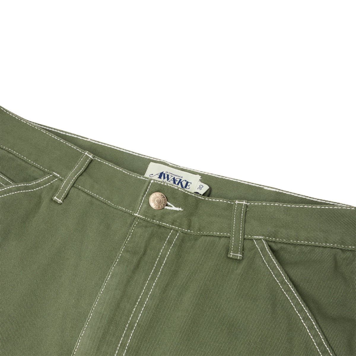 AWAKE Double Knee Jort (Green) - Image 3