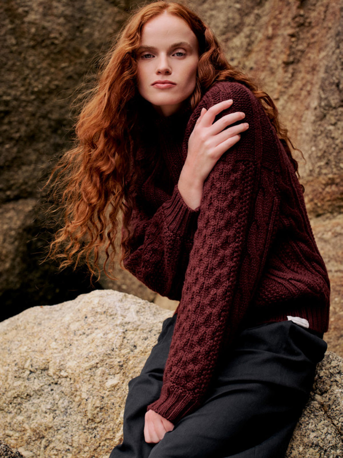 Women's Amy Powney + Finisterre Aran Knit Jumper - Image 3