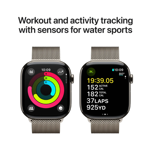 Apple Watch Series 10 42MM (GPS + Cellular) - Gold Titanium - Image 3