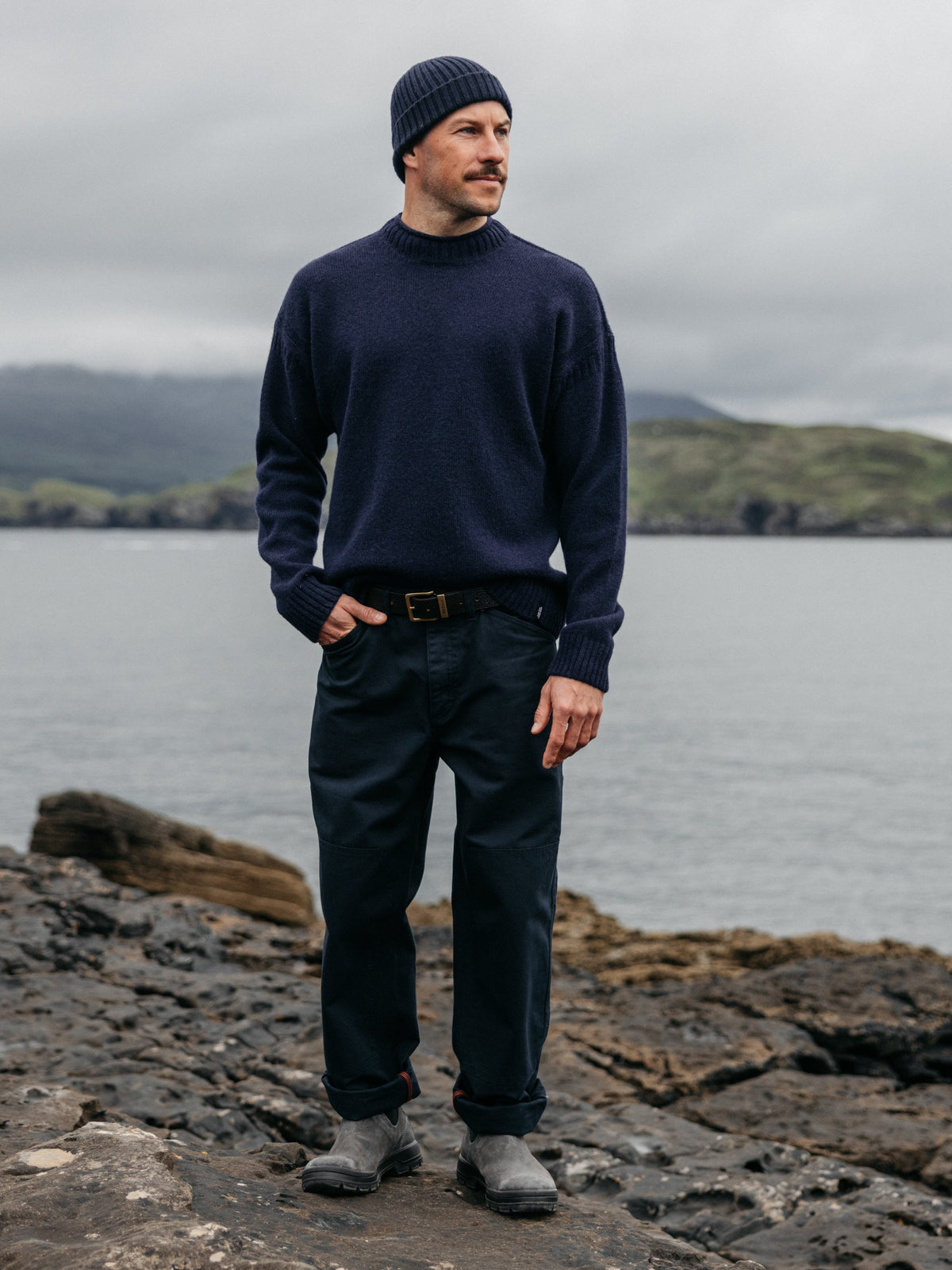 Men's Tolcarne Gansey Jumper - Image 7