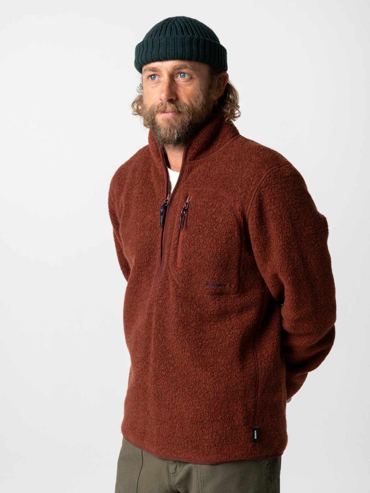 Men's Portell Wool 1/4 Zip Fleece - Image 3