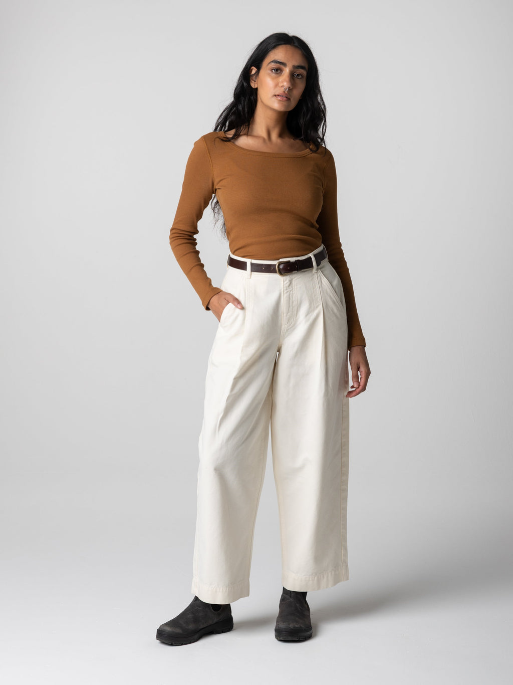 Women's Powes Ribbed Long Sleeve T-Shirt - Image 4