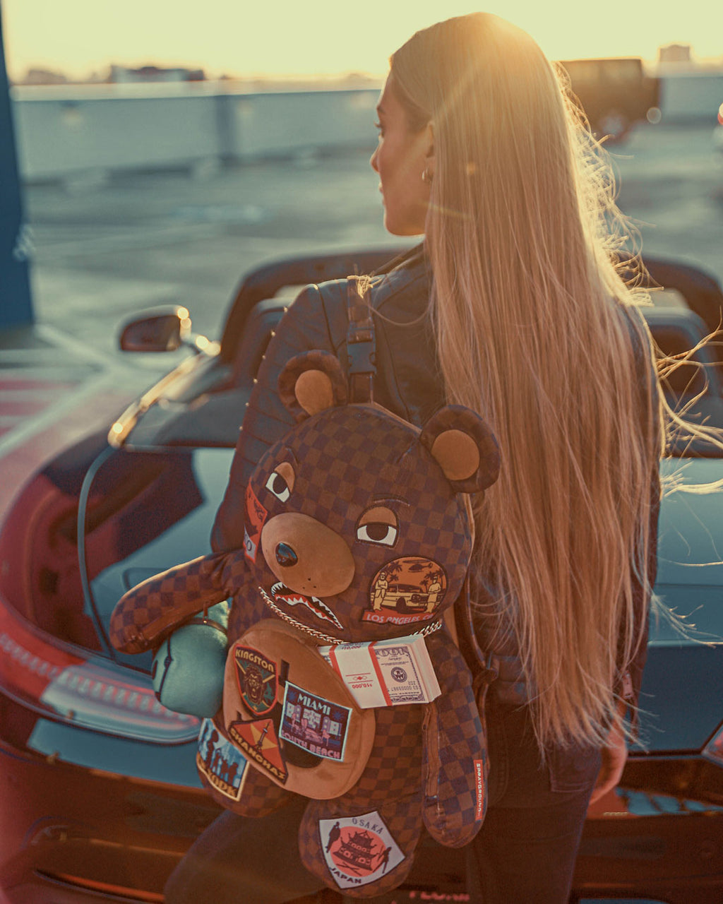 Global Mogul Moneybear Teddybear Backpack - Image 4
