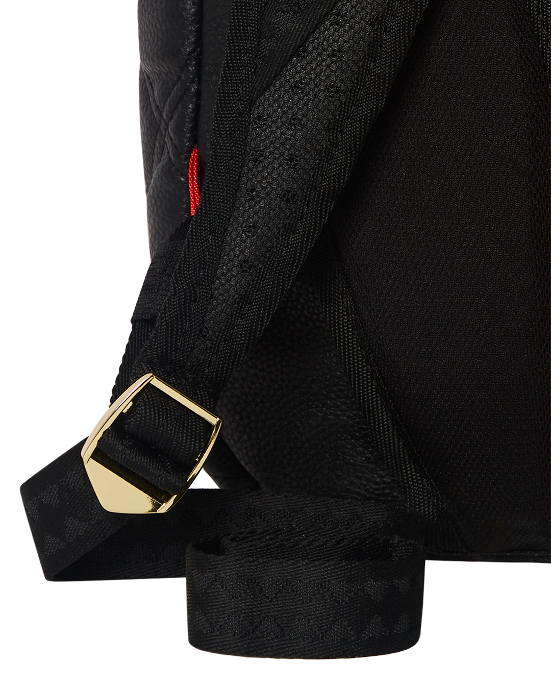 Noir Quilt Gold Chain Shark Backpack (Dlxv) - Image 16