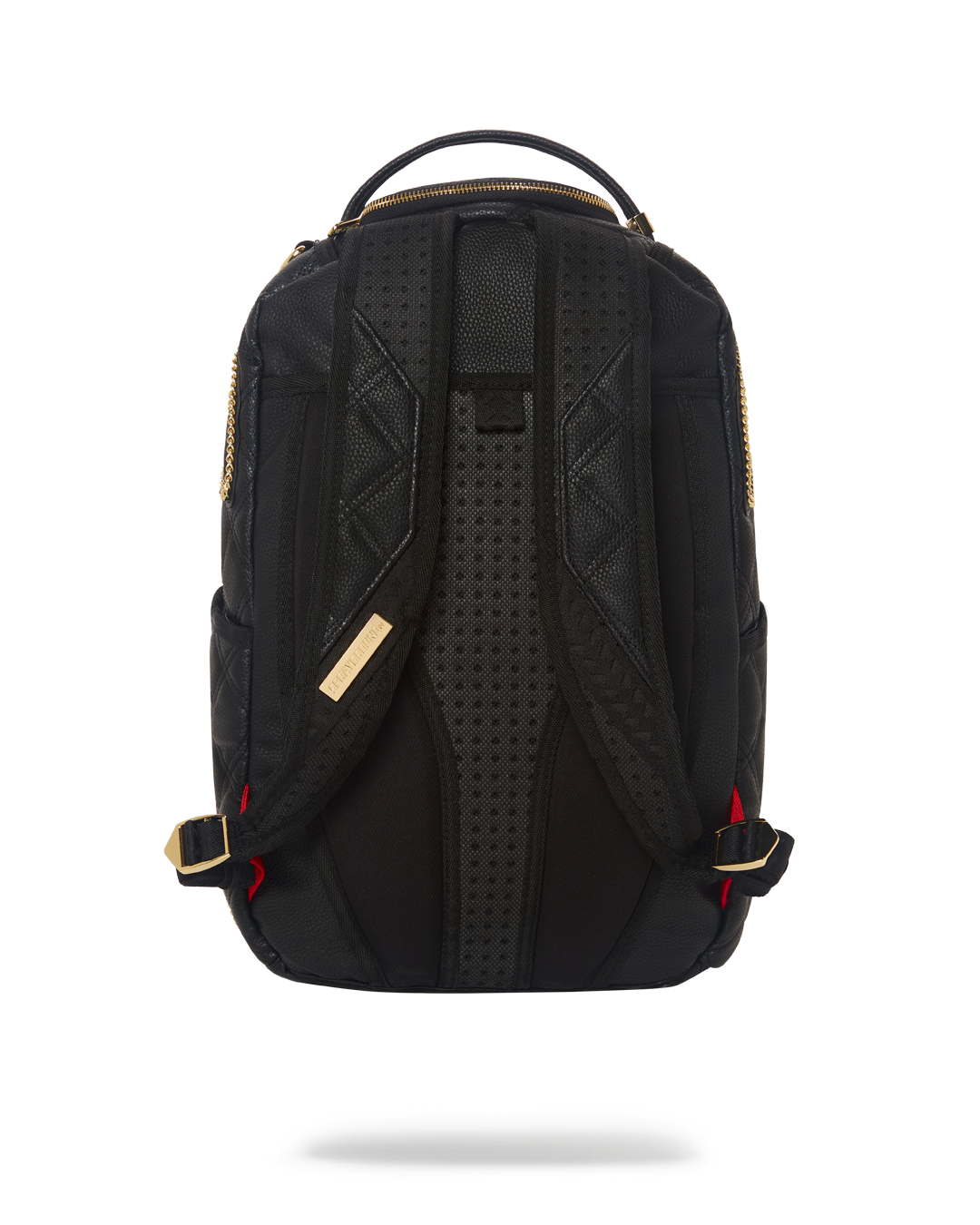 Noir Quilt Gold Chain Shark Backpack (Dlxv) - Image 9