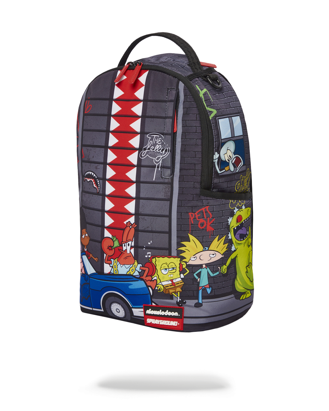 90s Nick Vertical Shark Backpack (Dlxr) - Image 2