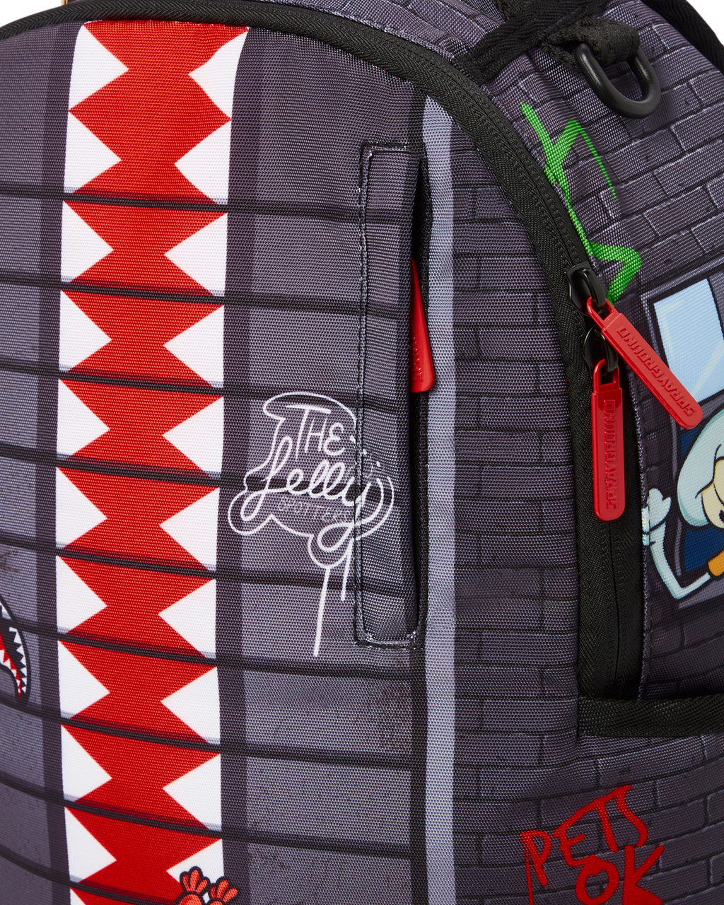 90s Nick Vertical Shark Backpack (Dlxr) - Image 6