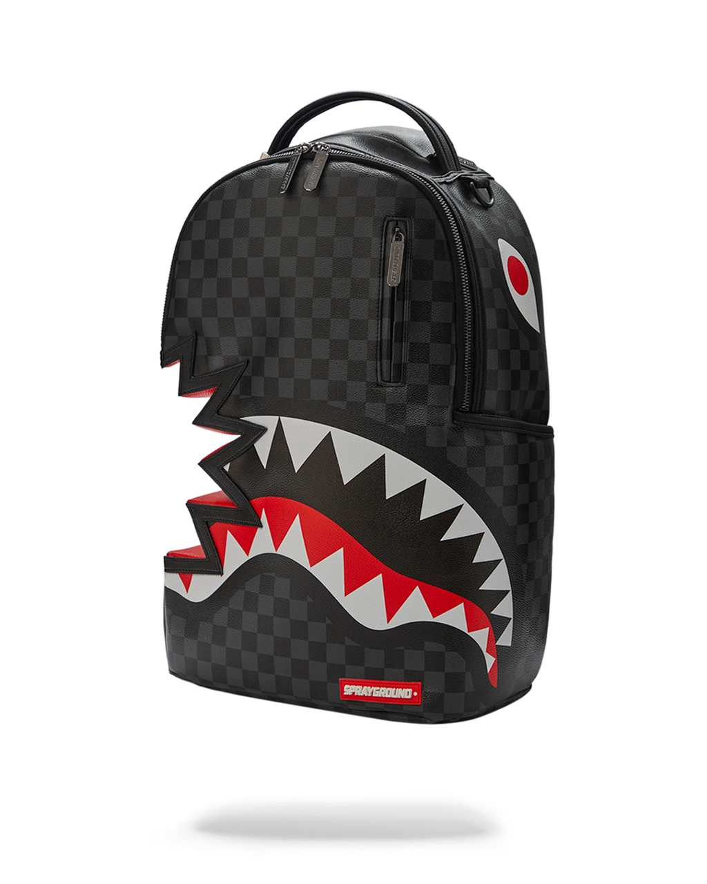 Shark Bite Sharks in Paris Gray Backpack (Dlxv) - Image 3