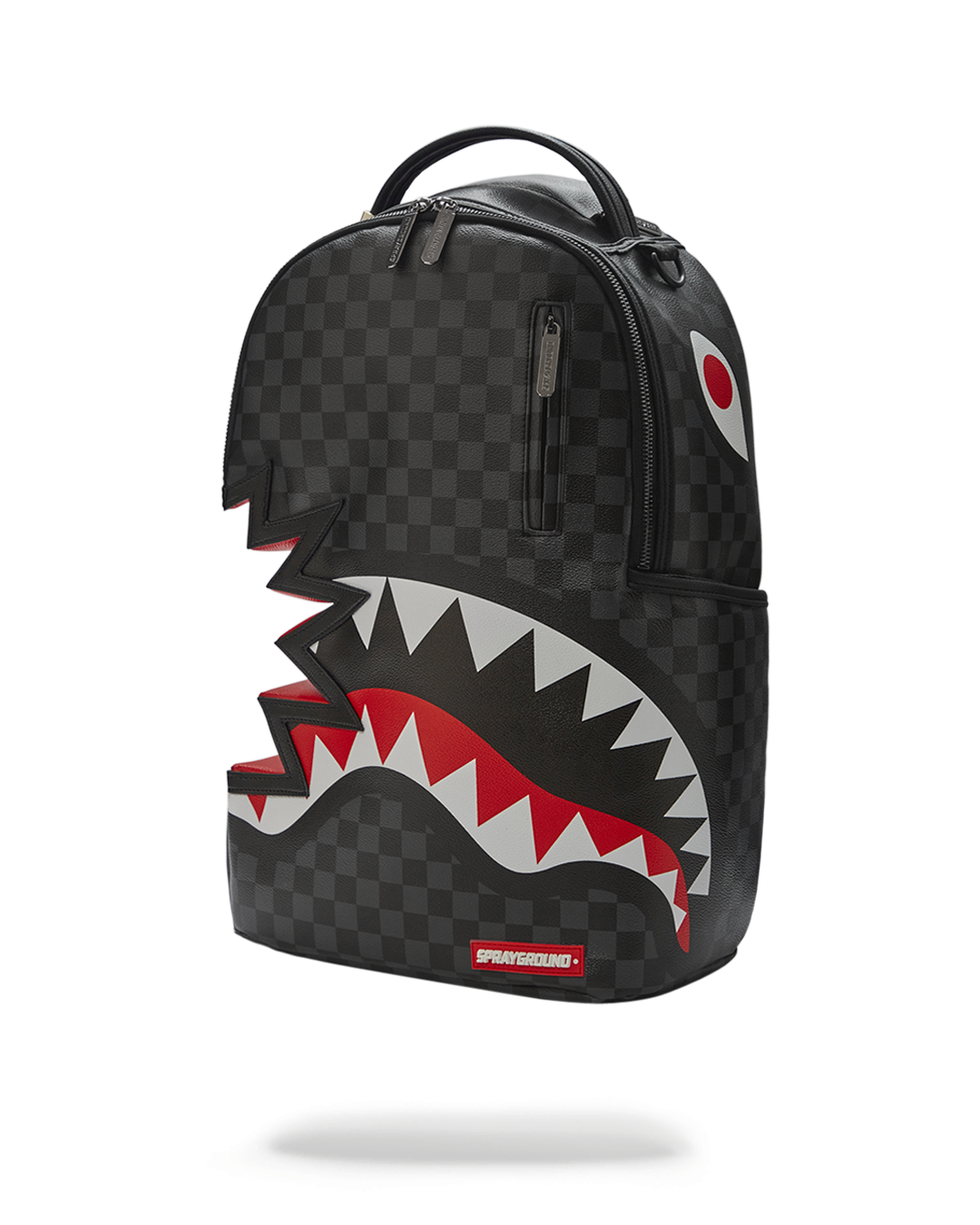 Shark Bite Sharks in Paris Gray Backpack (Dlxv) - Image 3