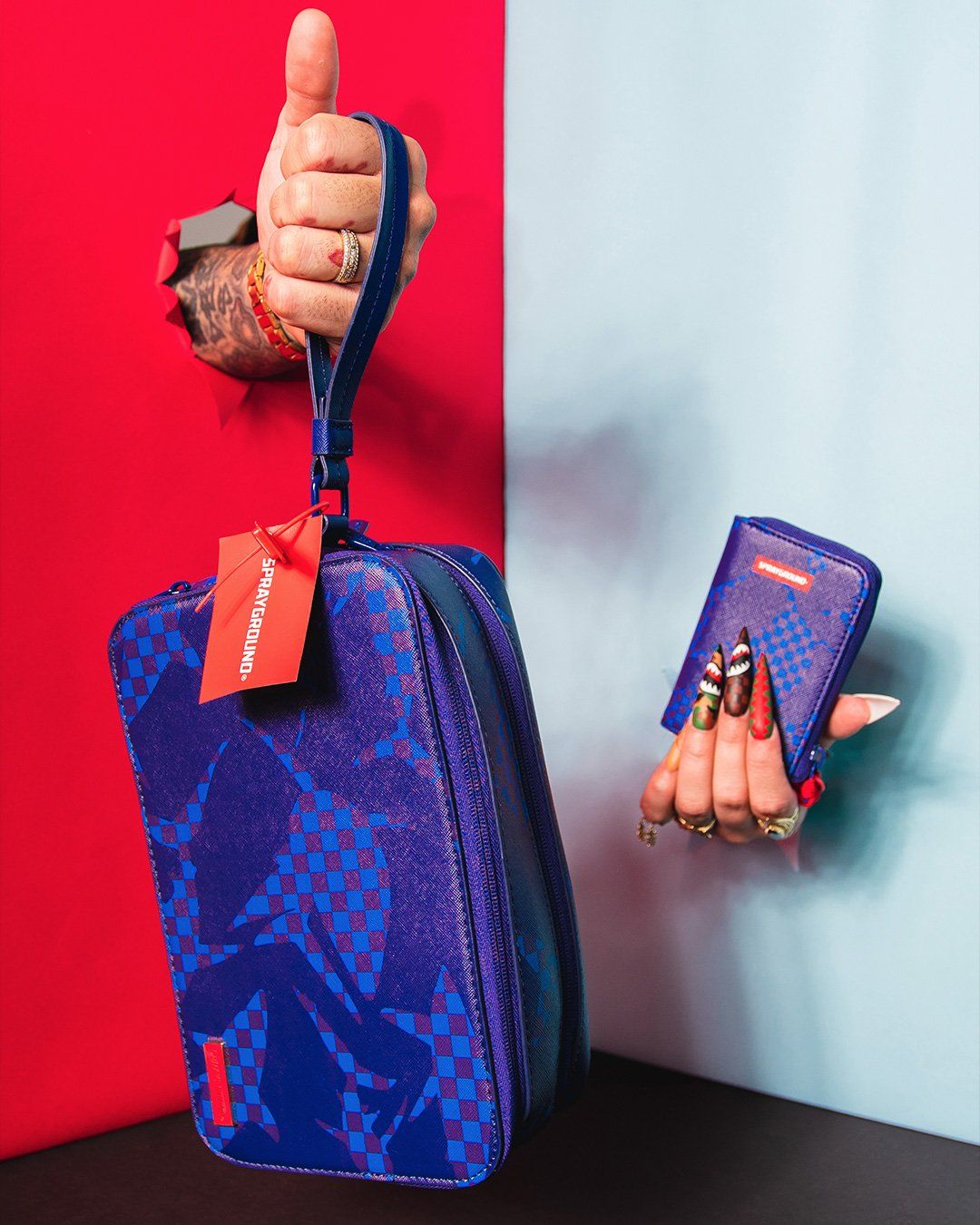 Shark Check (Blue) Toiletry - Image 2