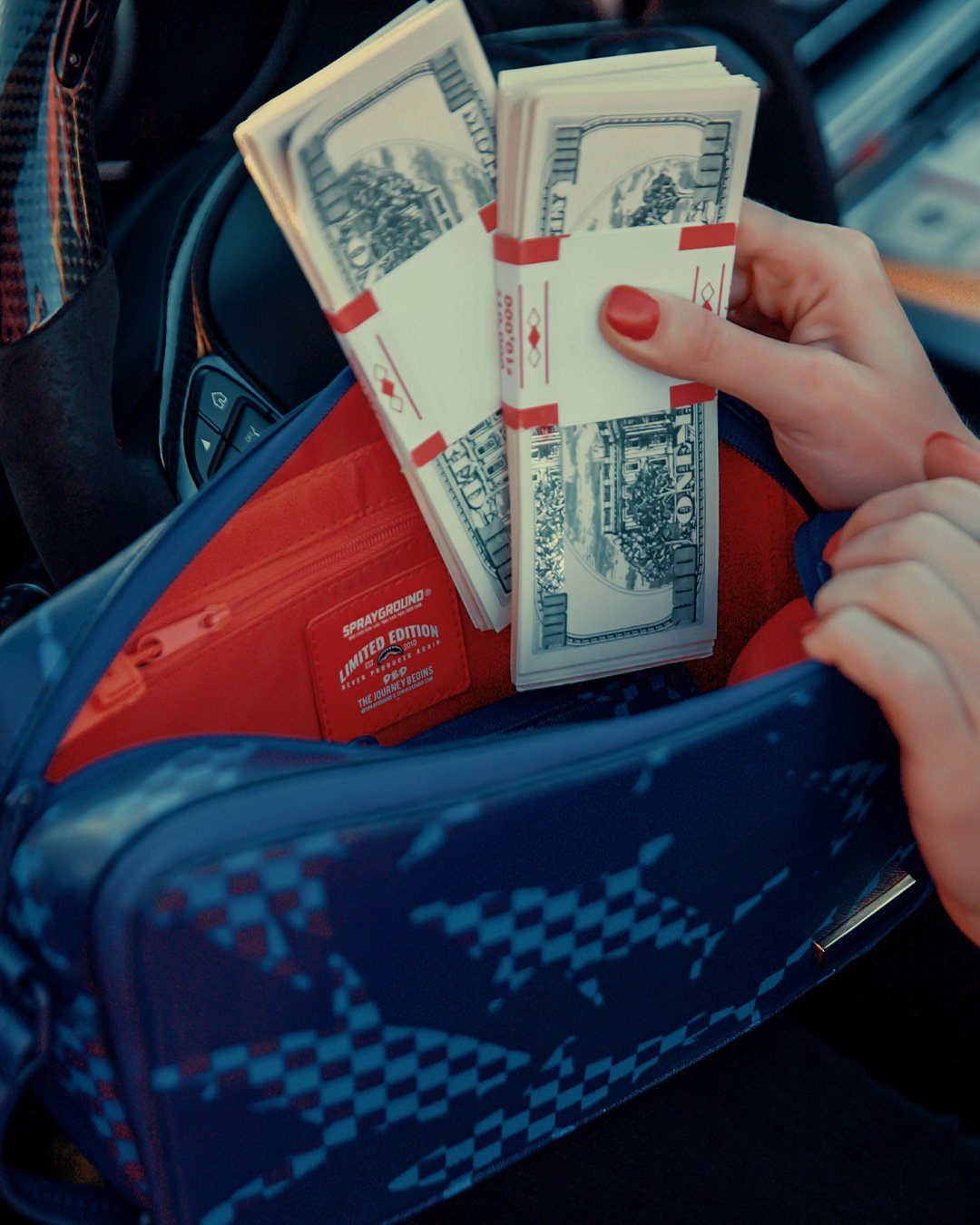 Shark Check (Blue) Toiletry - Image 4