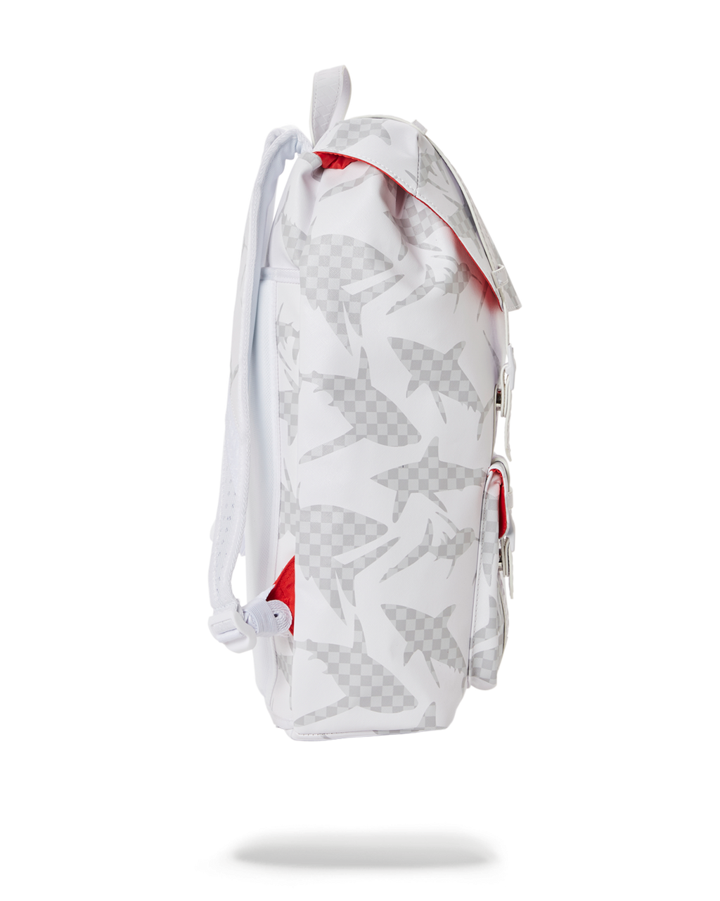 Shark Check (White) Hills Backpack - Image 3