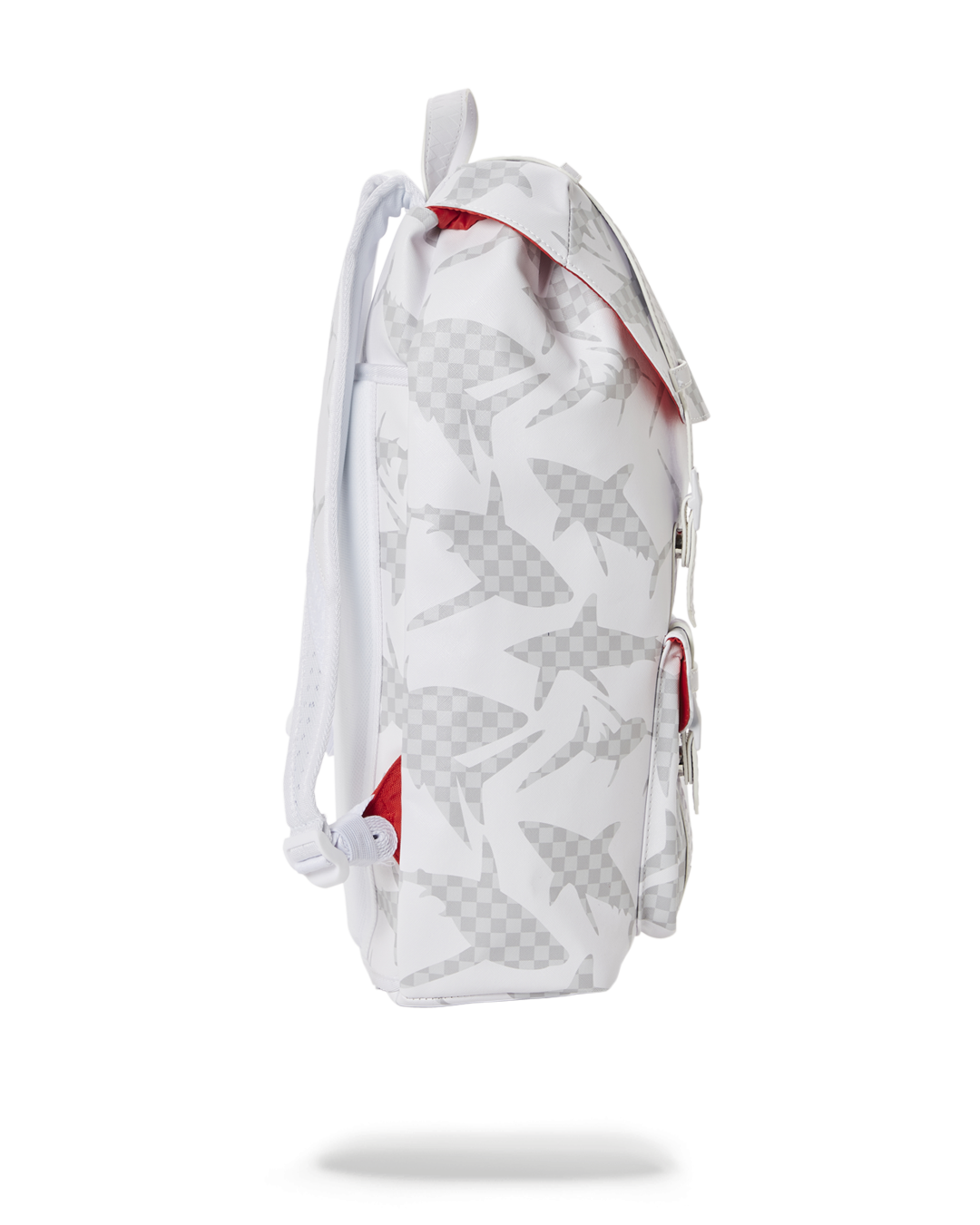 Shark Check (White) Hills Backpack - Image 3