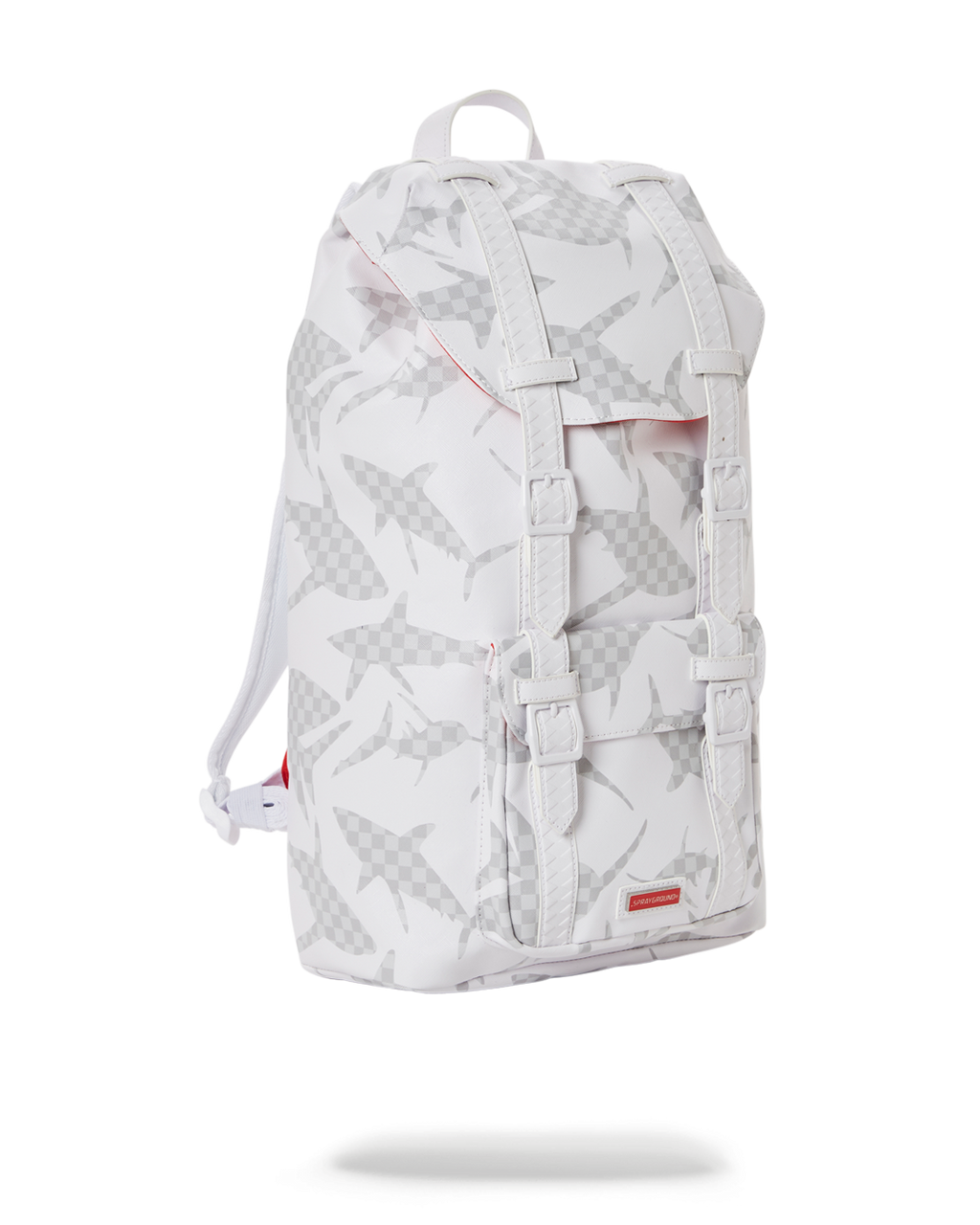 Shark Check (White) Hills Backpack - Image 5