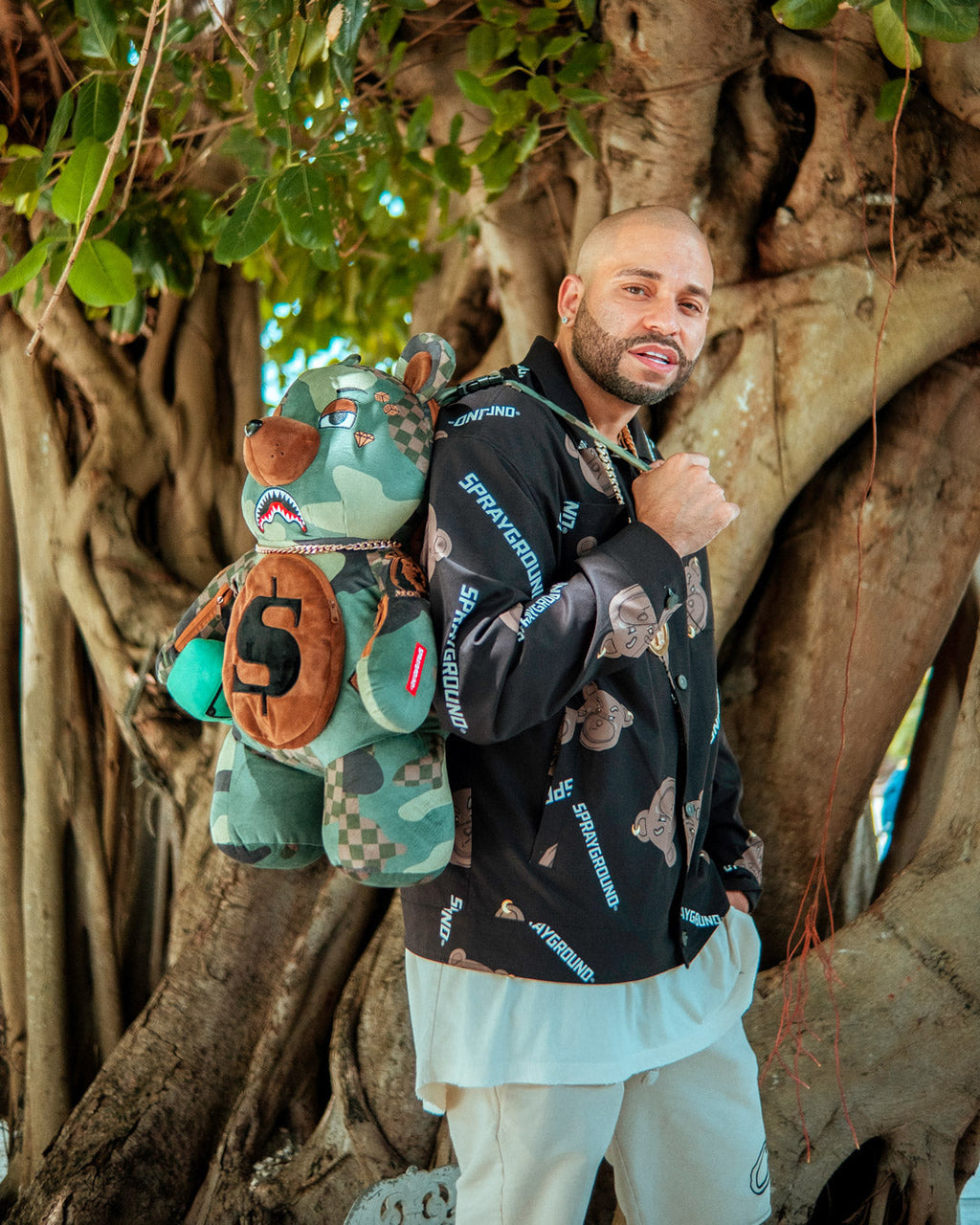 Camocheck Moneybear Teddybear Backpack - Image 2