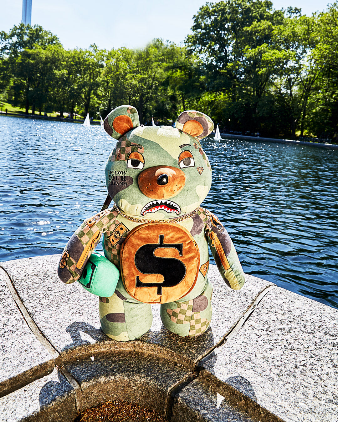 Camocheck Moneybear Teddybear Backpack - Image 4