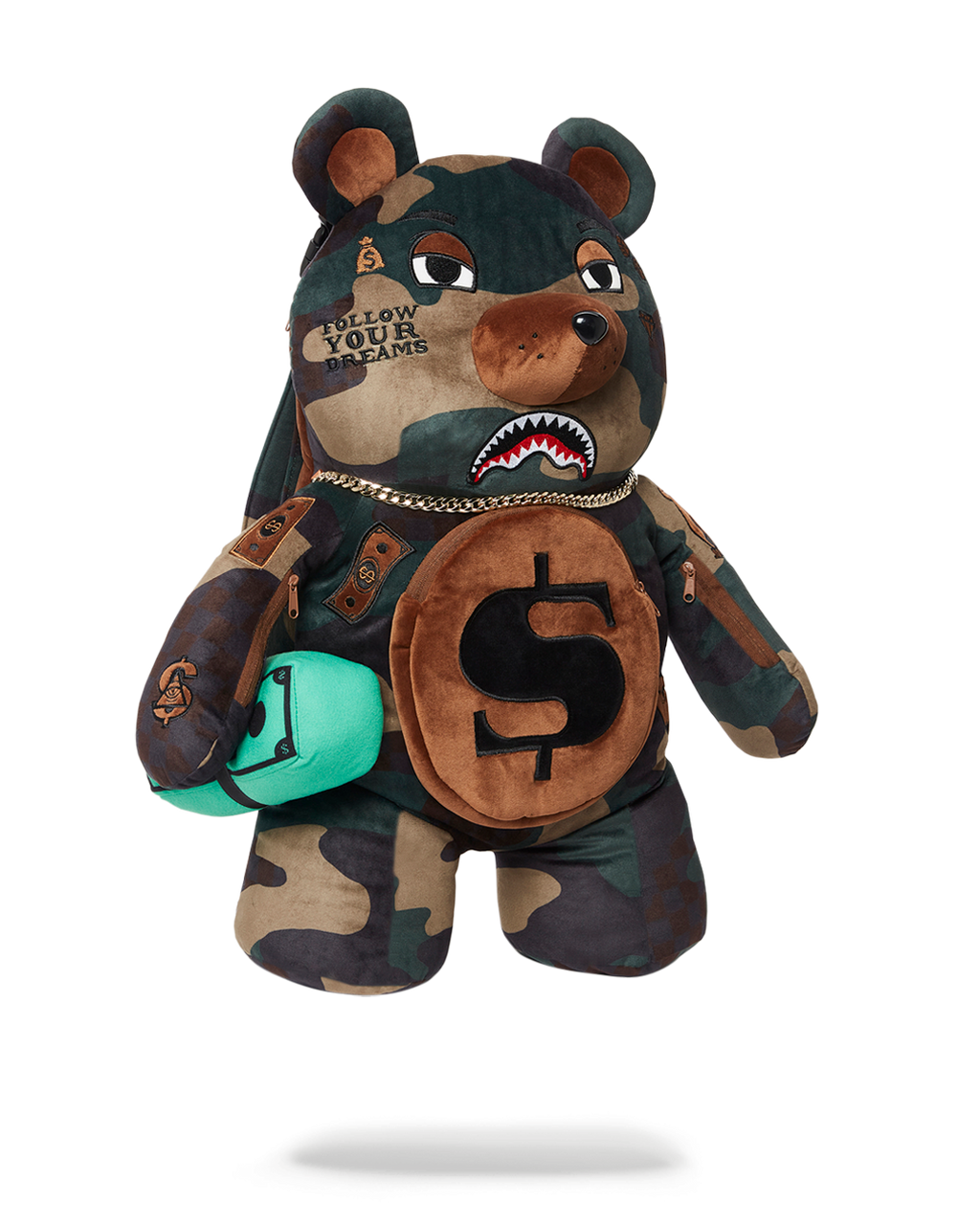 Camocheck Moneybear Teddybear Backpack - Image 3
