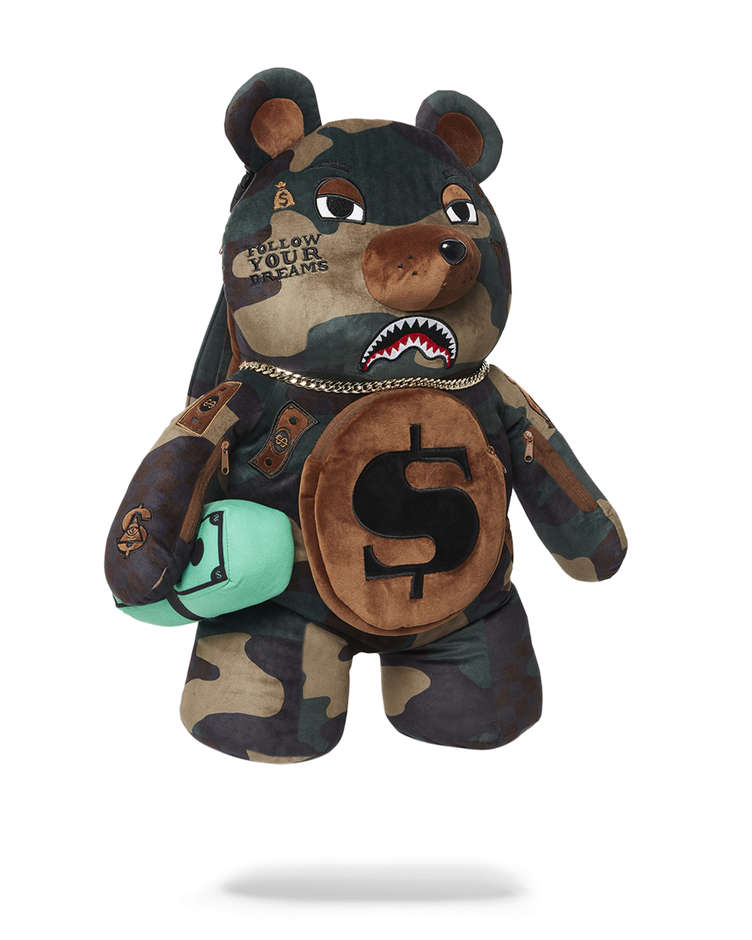 Camocheck Moneybear Teddybear Backpack - Image 3